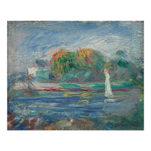 Pierre A Renoir De blauwe rivier Perfect Poster