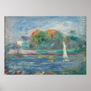 Pierre A Renoir De blauwe rivier Poster