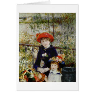 Pierre A Renoir   Deux Soeurs, ou Sur La Terrasse