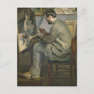 Pierre A Renoir Frederic Bazille at his Easel Briefkaart
