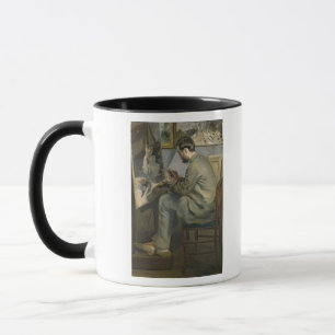 Pierre A Renoir   Frederic Bazille op zijn Easel Mok