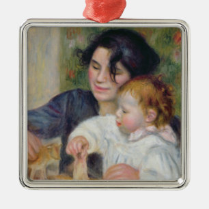 Pierre A Renoir   Gabrielle en Jean Metalen Ornament
