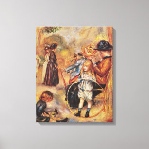 Pierre A Renoir In de Luxemburgse tuinen Canvas Afdruk