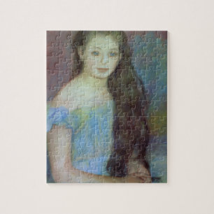 Pierre A Renoir Jonge meid met blauwe ogen Legpuzzel