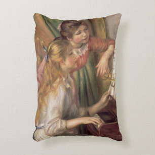 Pierre A Renoir Jonge meisjes in de Piano Decoratief Kussen