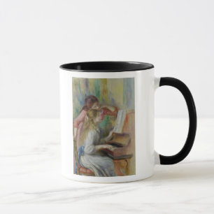 Pierre A Renoir   Jonge meisjes in de Piano Mok