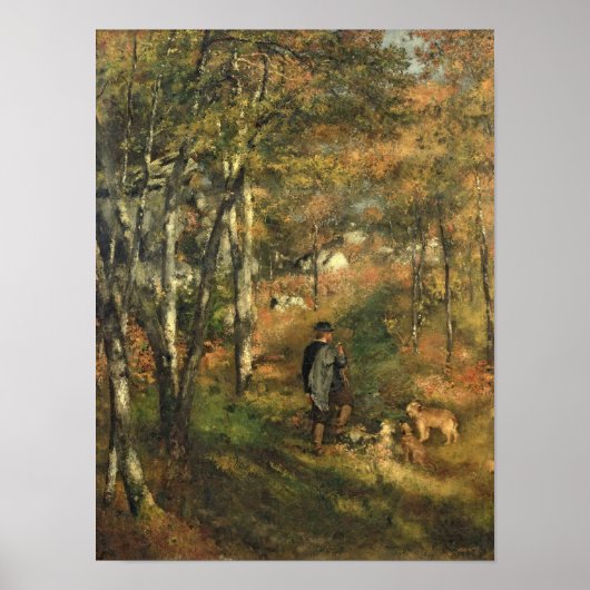 Pierre A Renoir | Jules Le Coeur in het bos Poster (Voorkant)