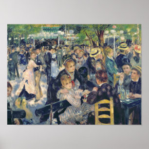 Pierre A Renoir Kol bij de Moulin de la Galette Poster