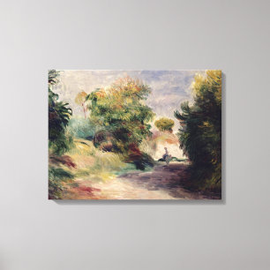 Pierre A Renoir Landschap bij Cagnes Canvas Afdruk