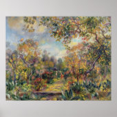 Pierre A Renoir | Landschap in Beaulieu Poster (Voorkant)