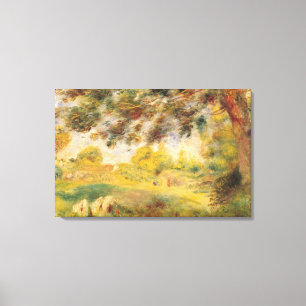 Pierre A Renoir Landschap van het voorjaar Canvas Afdruk