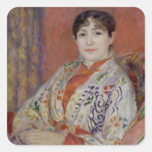 Pierre A Renoir Madame Heriot Vierkante Sticker