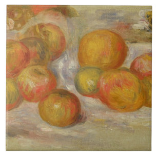 Pierre A Renoir Nog steeds leven met appels Tegeltje