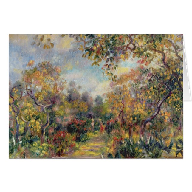 Pierre A Renoir | Paysage à Beaulieu (Devant horizontal)
