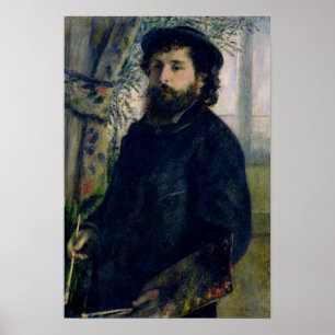 Pierre A Renoir   Portret van Claude Monet Poster