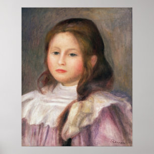 Pierre A Renoir Portret van een kind 2 Poster