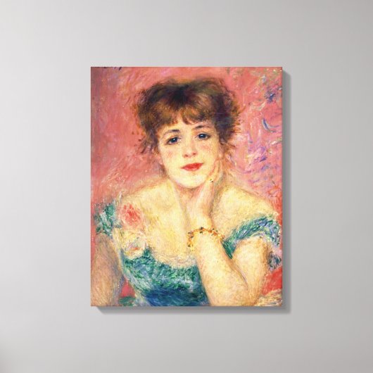 Pierre A Renoir | Portret van Jeanne Samary Canvas Afdruk (Voorkant)