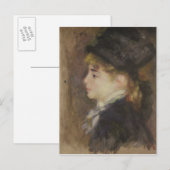 Pierre A Renoir | Portret van Margot Briefkaart (Voorkant / Achterkant)