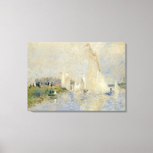 Pierre A Renoir Regatta in Argenteuil Canvas Afdruk