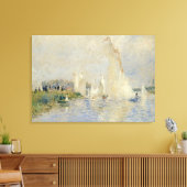 Pierre A Renoir | Regatta in Argenteuil Canvas Afdruk (Insitu (Woonkamer))