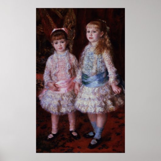 Pierre A Renoir | Roze en blauw Poster (Voorkant)