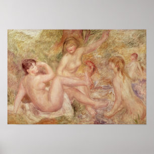 Pierre A Renoir Studie naar de grote baders Poster