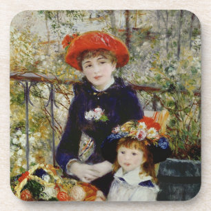 Pierre A Renoir  Twee zussen, of op de Terras Drankjes Onderzetter