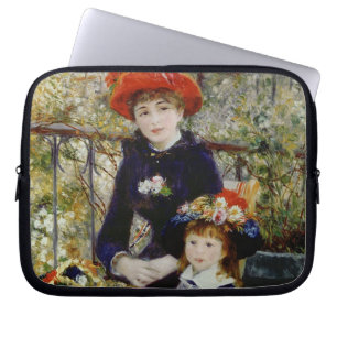 Pierre A Renoir Twee zussen, of op het terras Laptop Sleeve