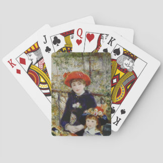 Pierre A Renoir | Twee zussen, of op het terras Speelkaarten