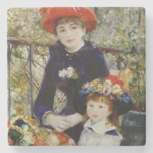 Pierre A Renoir Twee zussen, of op het terras Stenen Onderzetter