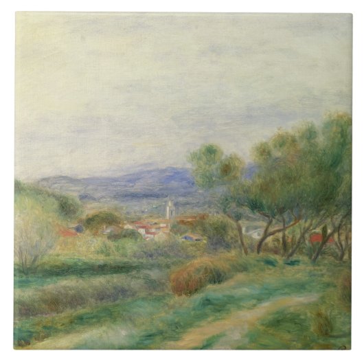 Pierre A Renoir | Uitzicht La Seyne, Provence Tegeltje (Voorkant)