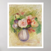 Pierre A Renoir | Vase van bloemen Poster (Voorkant)