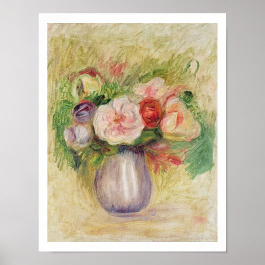 Pierre A Renoir | Vase van bloemen Poster (Voorkant)