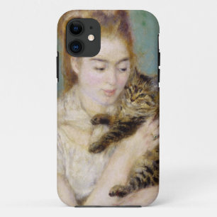 Pierre A Renoir   Vrouw met kat iPhone 11 Hoesje