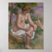Pierre A Renoir | Zitplaats in een landschap Poster (Voorkant)