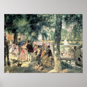 Pierre A Renoir Zwemmen op de Seine Poster