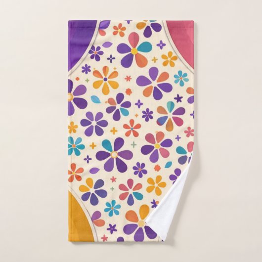 Pierre Angulaire Bloom — Variante Violet Royal (Serviette à main)
