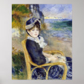 Pierre-Auguste Renoir - Aan de zeekant Poster (Voorkant)