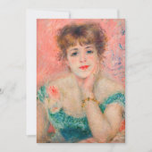 Pierre-Auguste Renoir - Actress Jeanne Samary Bedankkaart (Voorkant)
