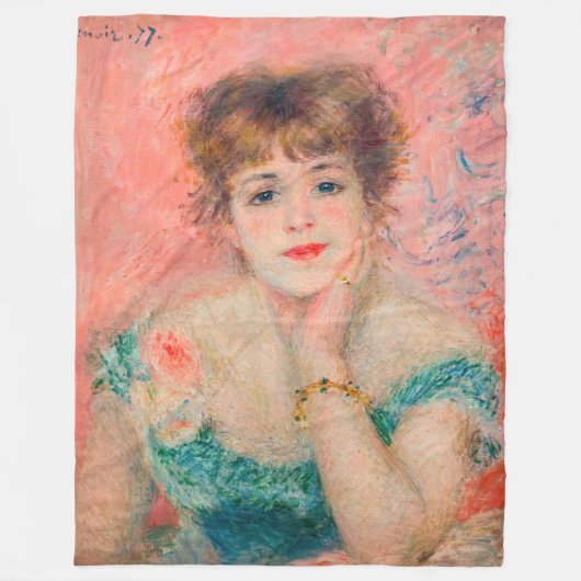 Pierre-Auguste Renoir - Actress Jeanne Samary Fleece Deken (Voorkant)
