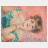 Pierre-Auguste Renoir - Actress Jeanne Samary Fleece Deken (Voorkant (Horizontaal))