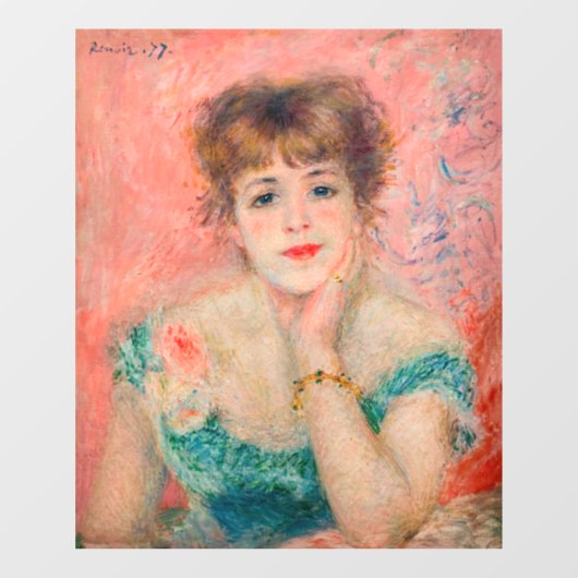 Pierre-Auguste Renoir - Actress Jeanne Samary Raamsticker (Vel)