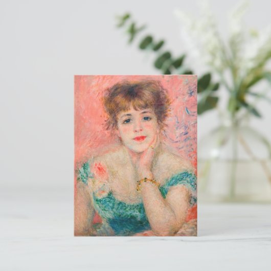 Pierre-Auguste Renoir - Actrice Jeanne Samary Briefkaart (Staand voorkant)