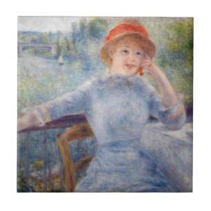 Pierre Auguste Renoir - Alphonsine Fournaise Tegeltje