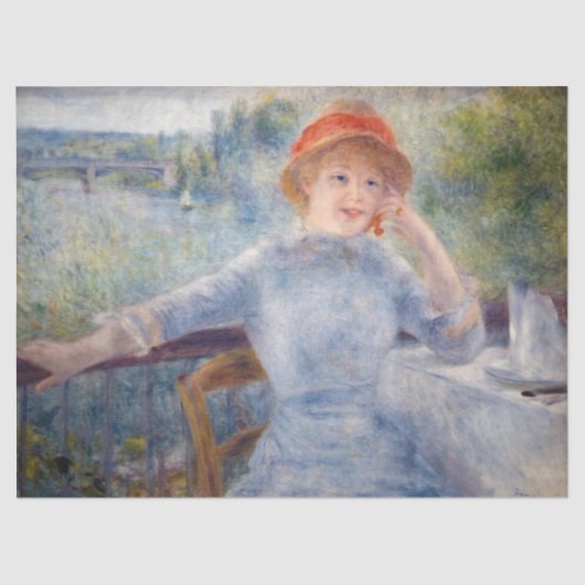 Pierre Auguste Renoir - Alphonsine Fournaise Tissuepapier (Voorkant)