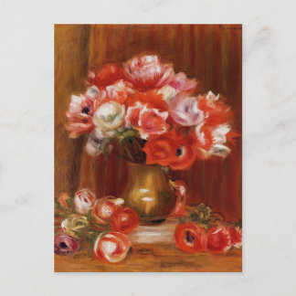 Pierre-Auguste Renoir-Anemones Briefkaart