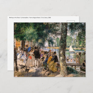 Pierre-Auguste Renoir - Baden op de Seine Briefkaart