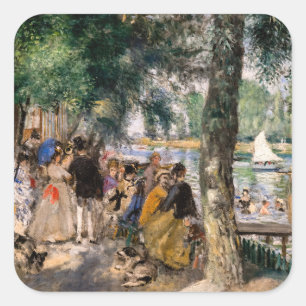 Pierre-Auguste Renoir - Baden op de Seine Vierkante Sticker