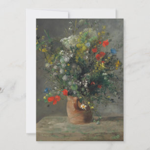 Pierre-Auguste Renoir - Bloemen in een vaas 1866 Bedankkaart