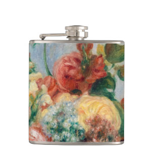 Pierre-Auguste Renoir - Bloemen in een vaas Heupfles